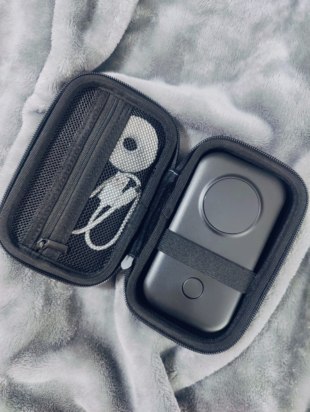 Mini Portable Label Maker with Case, Charging Cable and 2 Holographic Tape Rolls